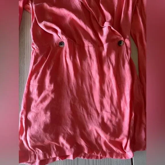 Free People Simone Blazer Wrap Dress in Pink - Size M - Picture 8 of 9